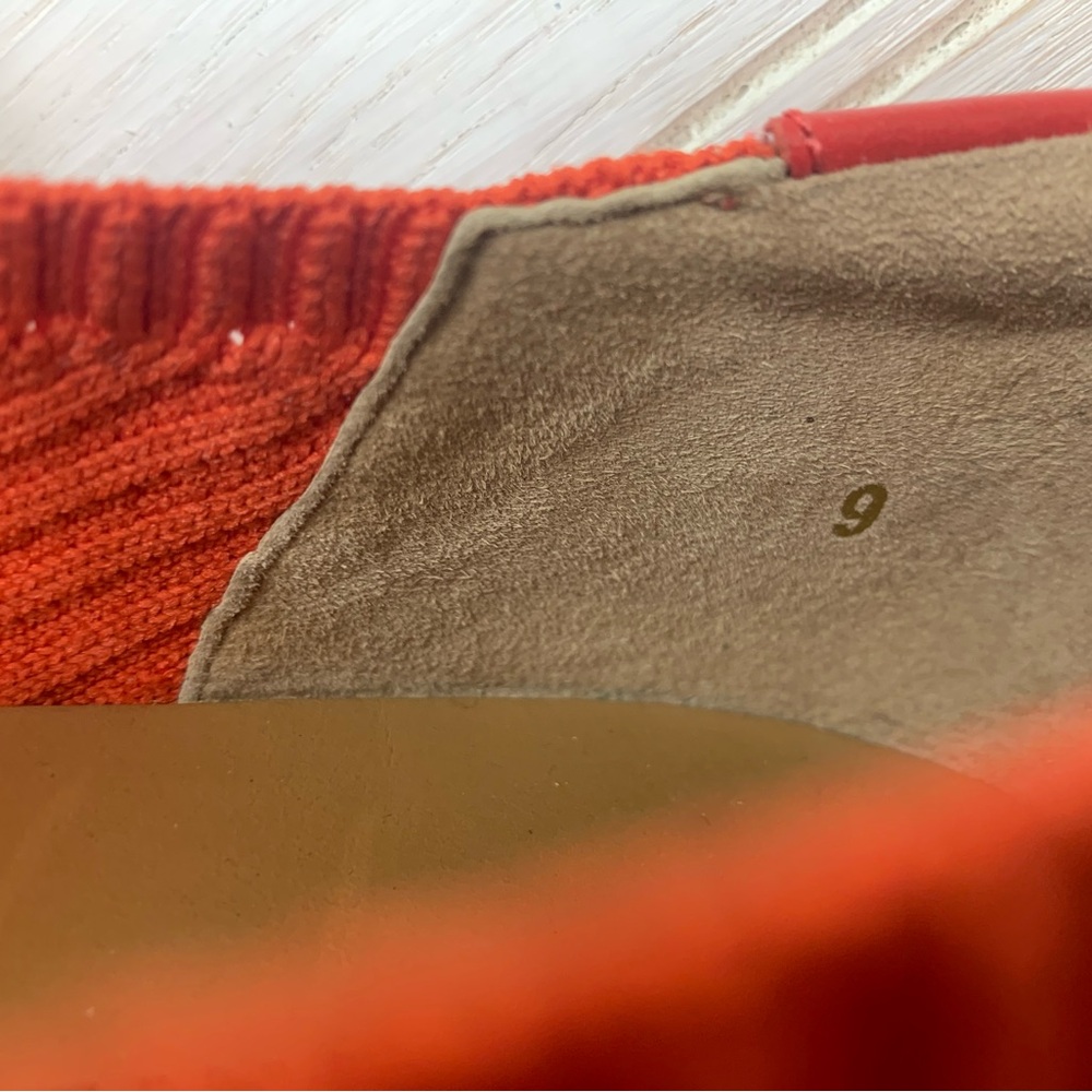 Everlane The Day Glove Flat Bright Red Knit Size 9 | Minimalist Flat - Picture 8 of 8